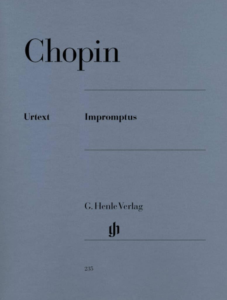 Chopin: Impromptus for Piano Solo | Henle Urtext Edition with Critical Notes | Romantic Era Sheet Music Collection for Advanced Pianists | ... and Study Edition (Multilingual Edition)      Paperback – January 1, 2009