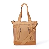 Amazon Essentials Fourre tout en Nylon Convertible en Sac à Dos avec Fermeture Éclair et Bretelles Réglables Mixte, Kaki, Taille unique