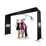 Sky Overhead 360 Photo Booth, 360° Rotating Full Body Spin with Ring Light & Stable Stand, Up to 15 People Capacity, Heavy-Duty 360 Photobooth for Big Parties & Large Celebrations