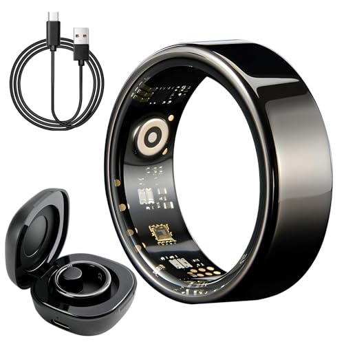Nexustratix Smart Ring Health Tracker with Portable Charging Cases, Size 11