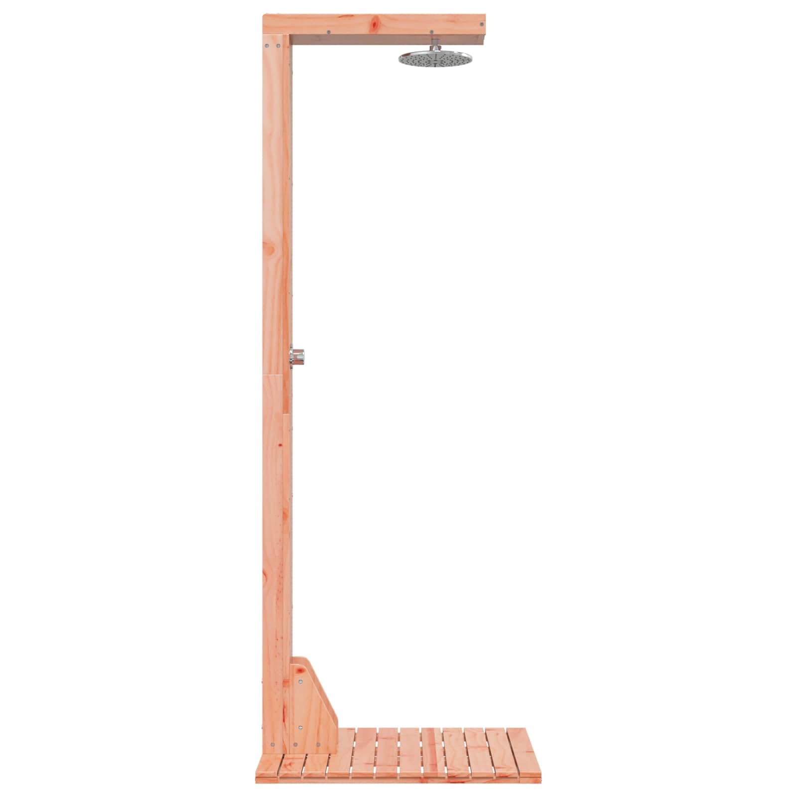 vidaXL Ducha de exterior 210 cm Natural, Ducha Moderna de Exterior, Resistente al Tiempo, Jardín, Área de Piscina, Perfecta para Uso al Aire Libre