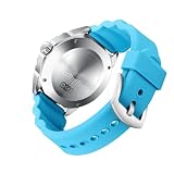 CHICIRIS Orologio Ad Energia Solare, Orologio Al Quarzo da Uomo, Acciaio Inossidabile e Silicone, Subacqueo 300M, Quadrante Luminoso, Movimento Al Quarzo, per Immersioni Escursionismo Abbigliamento