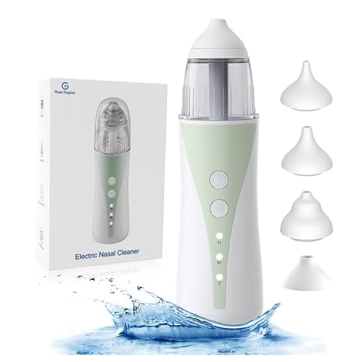 ROSA RUGOSA Nasal Irrigation System & Nasal Aspirator 2 in 1, Electric Nasal Rinse Kit- Nose Cleaner Aspirator Kit, 3 Pressures Waterproof Professional Nose Spray for Adults, Children and Babies