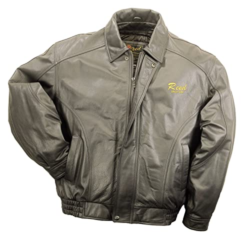 Men's Leather Flight Bomber Jacket #TOP6