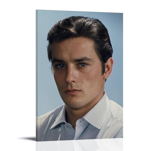 Alain Delon Portrait Poster�|�X�^�[�ǎ��A�A�[�g�p�l���A�Ǔ\��|�X�^�[�A�C���e���A���w�|�X�^�[�A�v�����g�����|�X�^�[�A���r���O�x�b�h���[���A�o�X���[���A���A�V�z�Z��v���[���g 08x12inch(20x30cm) Frame-st