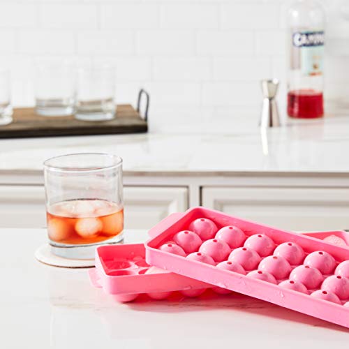 Molde esferas de hielo Hutzler 24 bolas rosa miniatura 5