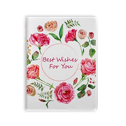 Carnet de notes fleurs rouges à couverture souple A5 pour écrire
