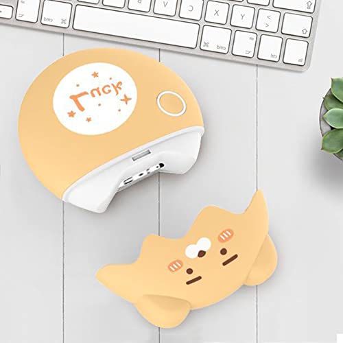 Electric Nail Clipper,Portable Automatic Nail Cutter File,Usb Rechargeable Cute Night Light Finger Nail Trimmer With Nail Scraps Storage Safe Electric Nail Trimmer For Men Women Kawaii Lamp（Yellow） #TOP4