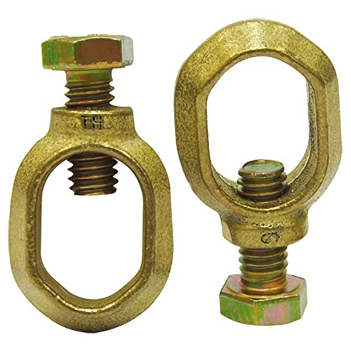 Grampo para Haste de Aterramento em Aço Estanhado Cobreado