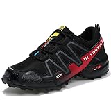 DHFMNLS Hombre Zapatilla MTB Ciclismo, Zapatillas Bicicleta de Montaña,Bicicleta Zapatilla Potenciometro Ciclismo Bicicleta Zapatilla Hombre,E5-41