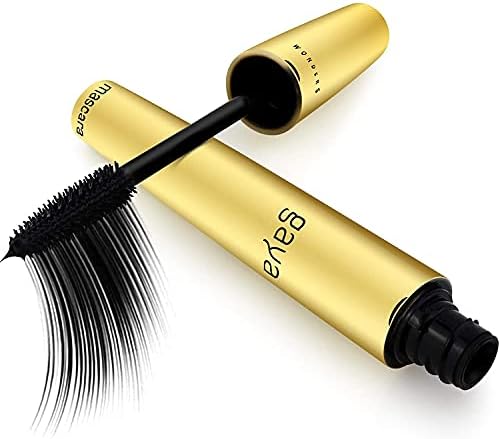 Vegan Black Mascara for Sensitive Eyes, Natural Hypoallergenic mascara, Buildable Lengthening and Volumizing for Natural Looking, Cruelty Free, Ophthalmologist Tested- By Gaya cosmetics