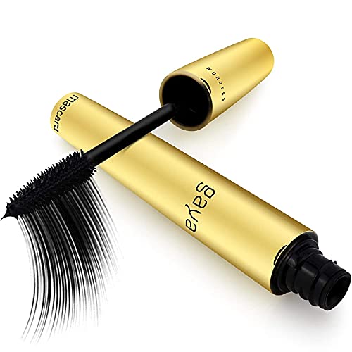 Gaya Cosmetics Vegan Black Mascara for Sensitive Eyes, Natural Hypoallergenic mascara, Buildable Lengthening and Volumizing for Natural Looking, Cruelty Free, Ophthalmologist Tested- By Gaya cosmetics