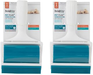 Beldray COMBO-6130 Set of 2 Pet Plus+ Handheld Lint Roller with Squeegee, Washable and Reusable Pet Hair Remover, Portable... Price In India