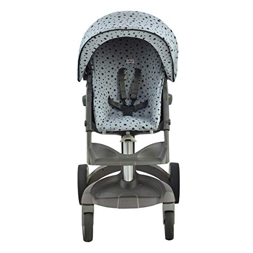 JYOKO KIDS Cubre capota para cochecito Stokke Xplori y crusi (Black Star)