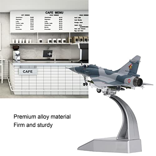 Modelo de avião de caça em liga leve, modelo de aeronave de caça Mirage 2000, modelo de coleção de a