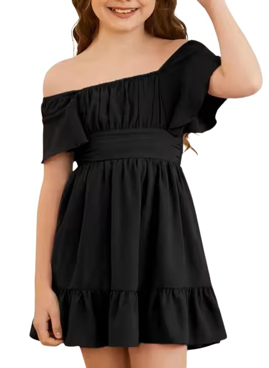 Klowvila Fashion Short Sleeve Girls Crepe Midi/Mini Knee Length Casual & Party Dress | Comfortable Stylish Dress for Kids - Review, Price and Buying Guide