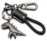 Dinosaur Keychain Bottle Opener | Metal Keychain with Carabiner Clip