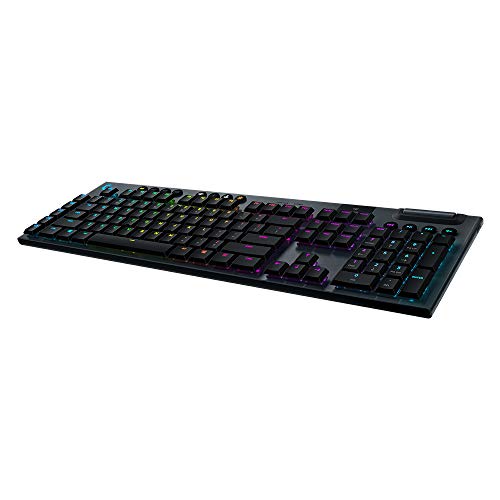 Logitech G915 Lightspeed RGB Mechanical Gaming Keyboard, Low Profile GL Clicky Key Switch, LIGHTSYNC RGB, Advanced Lightspeed Wireless and Bluetooth Support - Black by Logitech G - Used condition - CA$197.26