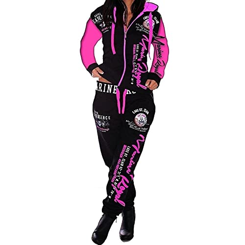 Womens Sweatsuits 2 Piece Hoodie Tracksuit Sets Casual Comfy Jogging Suits for Women