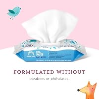 Amazon Brand - Mama Bear 99% Water Baby Wipes, Hypoallergenic, Fragrance Free,72 Count (Pack of 6) — image 3
