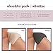 The Natural womens Regular Shoulder Pad Bra Insert, Charcoal, One Size US