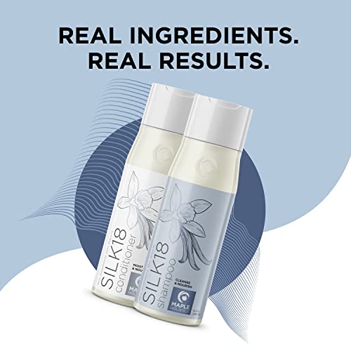 Curly Hair Shampoo And Conditioner Set - Silk18 Sulfate Free Shampoo And Conditioner For Dry Scalp - Hydrating Curly Hair Moisturizer With Shea Butter Jojoba And Argan Oil For Frizzy Dry Damaged Hair #TOP4