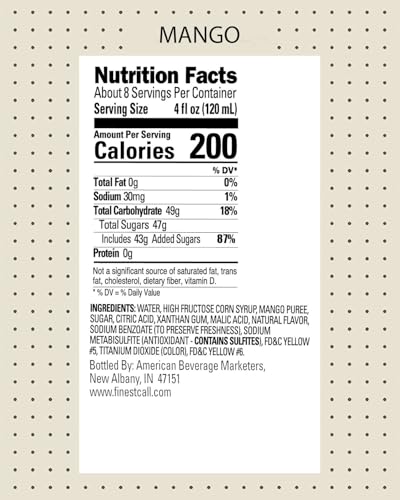 Finest Call Premium Mango Fruit Puree Drink Mix - Image 2