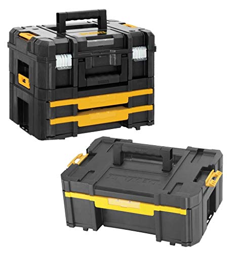 Image of Dewalt DWST1-70702 TStak Combo II + IV and DWST1-70705 TStak III Deep Tool Boxes
