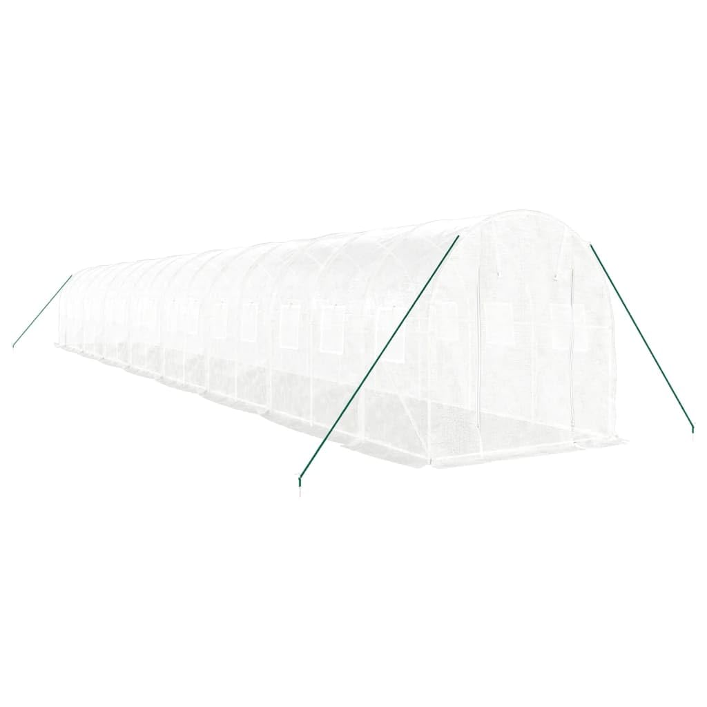 Generico Serra con Telaio in Acciaio Bianco 32 m² 16x2x2 m