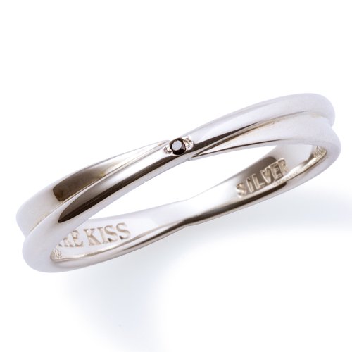 [ザ・キッス] THE KISS SR6093BKD 21号 【crossing】ブラックダイヤモンド メンズ シルバーリング