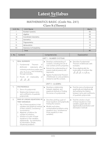 Image of Oswaal CBSE Class 10 Mathematics Basic Question Bank | Chapter & Topic-wise Solved Papers (2017-2026) | Based on Syllabus (April 2026) | Includes 2026 Papers | For 2027 Exam