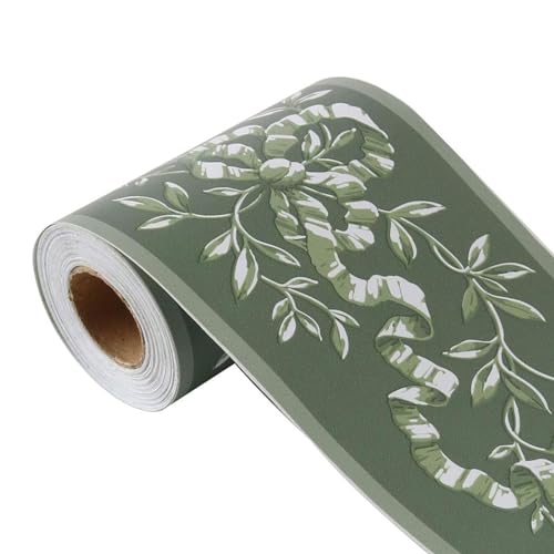 Borda de papel de parede autoadesiva de 10m / 32,8 pés, bordas de parede em PVC para cozinha, banhei