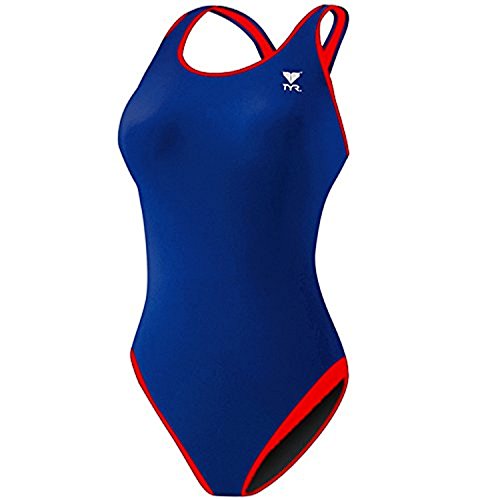 TYR Solid Reversible Maxback (26, Navy/Red)