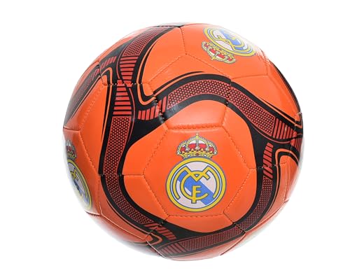 كرة قدم مقاس 5 مع شعار ريال مدريد بتصميم متعدد الالوان من مينسا