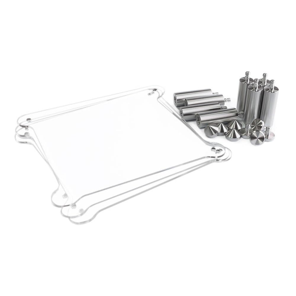 Rack De Componentes De Audio Acrílico, Torre De Audio Y Video De 2 Capas, Rack Transparente Pequeño, Soporte para Equipos De Audio De Alta Fidelidad, Soportes para Dispositivos De Transmisión