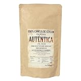 Olixir Canela Ceylan en Polvo 250 g - Canela de Ceylan Verdadera Cinnamomum Verum de Madagascar - Natural, Rica en Polifenoles y Fibra - Café, Infusiones, Repostería, Postres