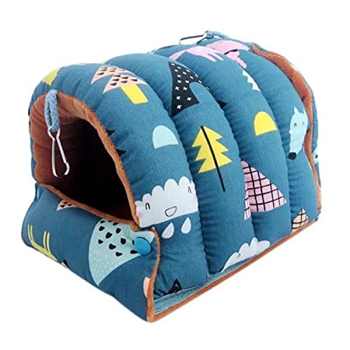 Bnf® 2xWarm Bird House Hammock Sleep Bed for Small and Medium Parrot Blue Large | Pet Supplies | Bird Supplies | Toys-image-43