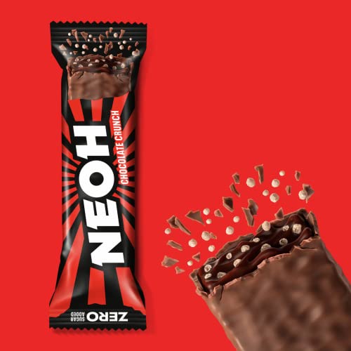 Neoh Low Carb Protein Candy Bar - Chocolate Crunch - 12-Pack - Low Calorie, Low Sugar, Gluten-Free Sport Nutrition Bars #TOP4