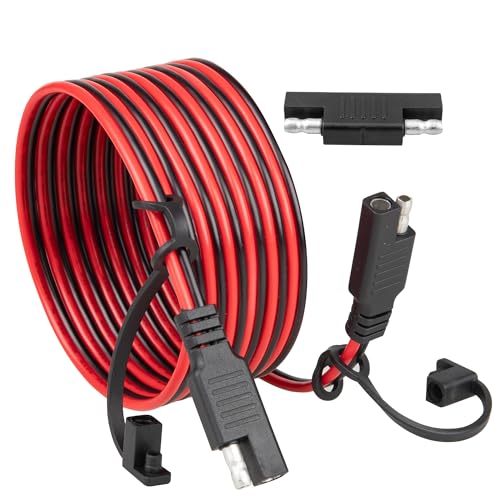 Oyviny 6FT 16AWG SAE Extension Cable with Polarity Reversing Adapter for 12V Systems
