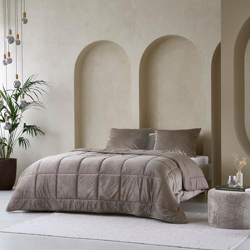 Zelesta Velvetbed Bettdecke - Waschbare bettdecke ohne Bezug - Samtstoff Bettwäsche - Winterdecke und Sommer-Bettdecke - Duvet - 4 Jahreszeiten - Anti-Allergene Steppdecke