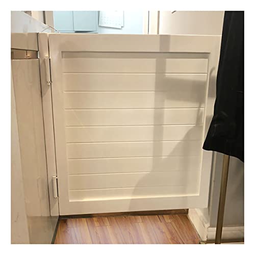 Swinging Door Cafe Door Indoor Solid Wood Saloon Door Includes Hinges For Kitchen Shop Entrance Partition Pub, Painted Finished (Color : White, Size : 90X60Cm/35.4X23.6In) #TOP1