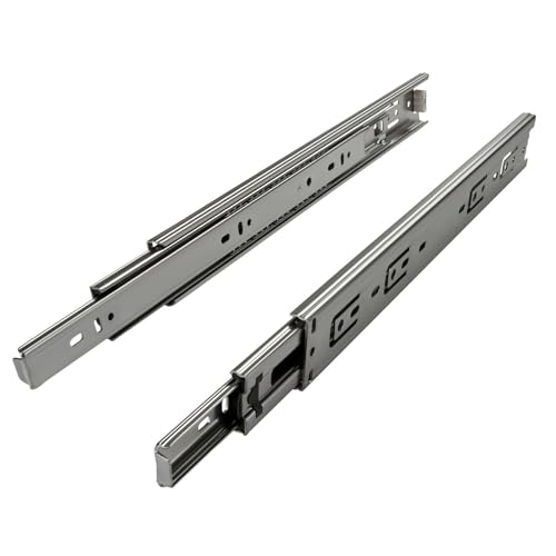 1 paire (2 PIÈCES) SO-TECH® Glissières à Extension Complète Coulisses de Tiroirs 400 mm (insérées) à Billes Capacité de