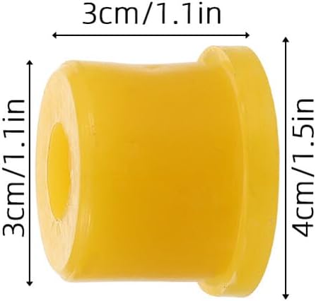 GANAZONO 30pcs Rubber Leaf Spring Bushing Kit for Motorbike, Double Head Spring Shackle Bushings, Replacement Suspension Parts for Motorcycle and Electric Tricycle Axle