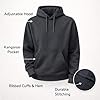 RUBAB Men’s Pullover Hoodie Hooded Sweatshirt Fleece Hoodie Jumper Warm Winter Casual Gym Sportswear Streetwear Loungewear Top S–2XL (S, Charcoal) #5
