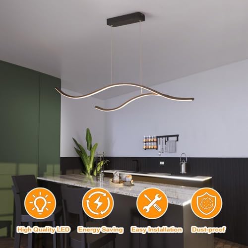 Lustre de branche à intensité variable avec éclairage LED linéaire - 4