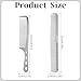2 Pcs Metal Hair Styling Comb Space Aluminum Combs for Cutting Professional Haircut Comb Included Hair, Styling Combs for Women Men (silver)