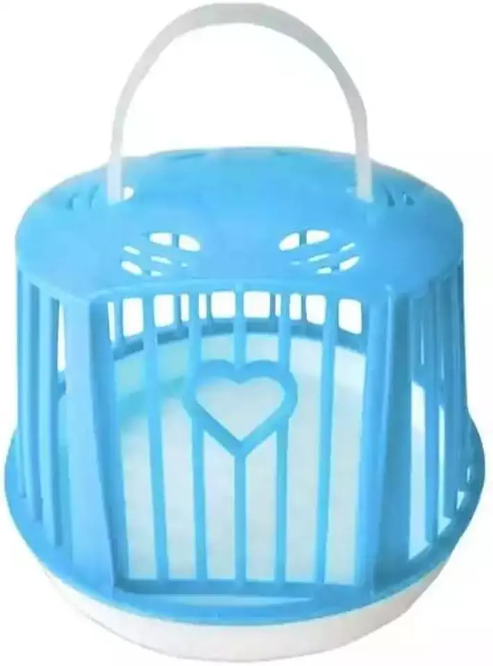Gaiola Transporte Para Hamster e Pequenos Roedores (Azul)