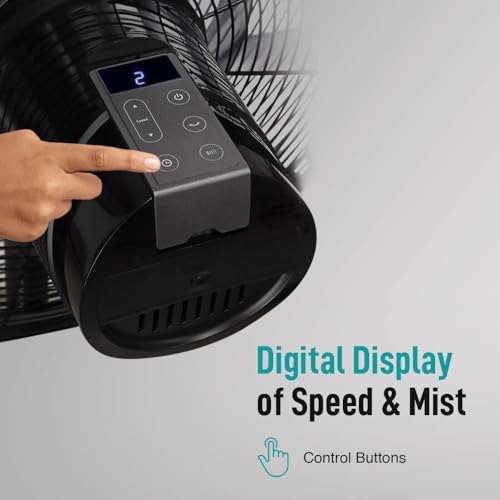 Image of KUHL Exzel H3 Next Gen BLDC Desert Cooler with Mist & Humidifier | 18 Inches Pedestal Fan | Remote Operated | High Airflow & Low Noise | 6L /8 Hr Water Tank Capacity | Tilt Function | 450 mm