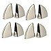 Aexit Metal Adjustable Fall Protection Shelf Clip Clamp Holder Bracket 8pcs for 5mm-25mm Safety Clips Thick Glass