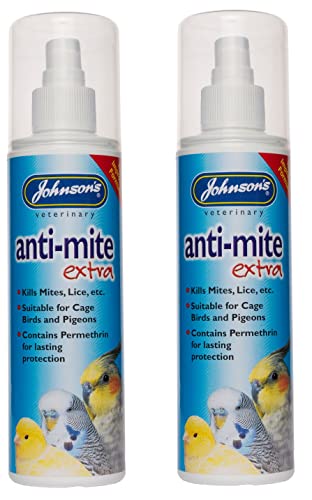 LEEWAY WOODWORK JOHNSONS ANTI-MITE EXTRA - CAGED BIRD 150ML PUMP SPRAY- KILLS MITES, LICE & MORE (2 SPRAYS)